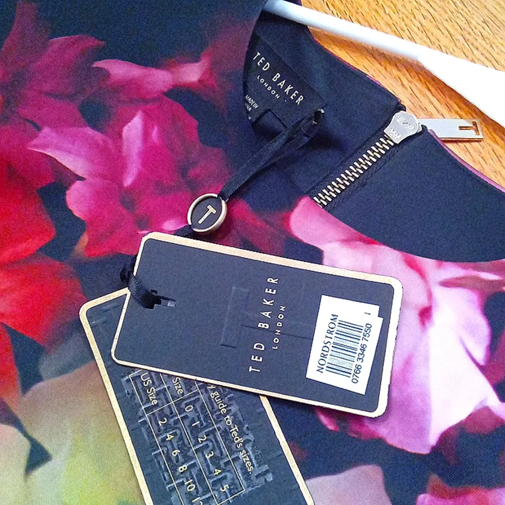 NWT! Ted Baker Catina Cascading Floral Sheath Ted 1(US 4) - Picture 8 of 15